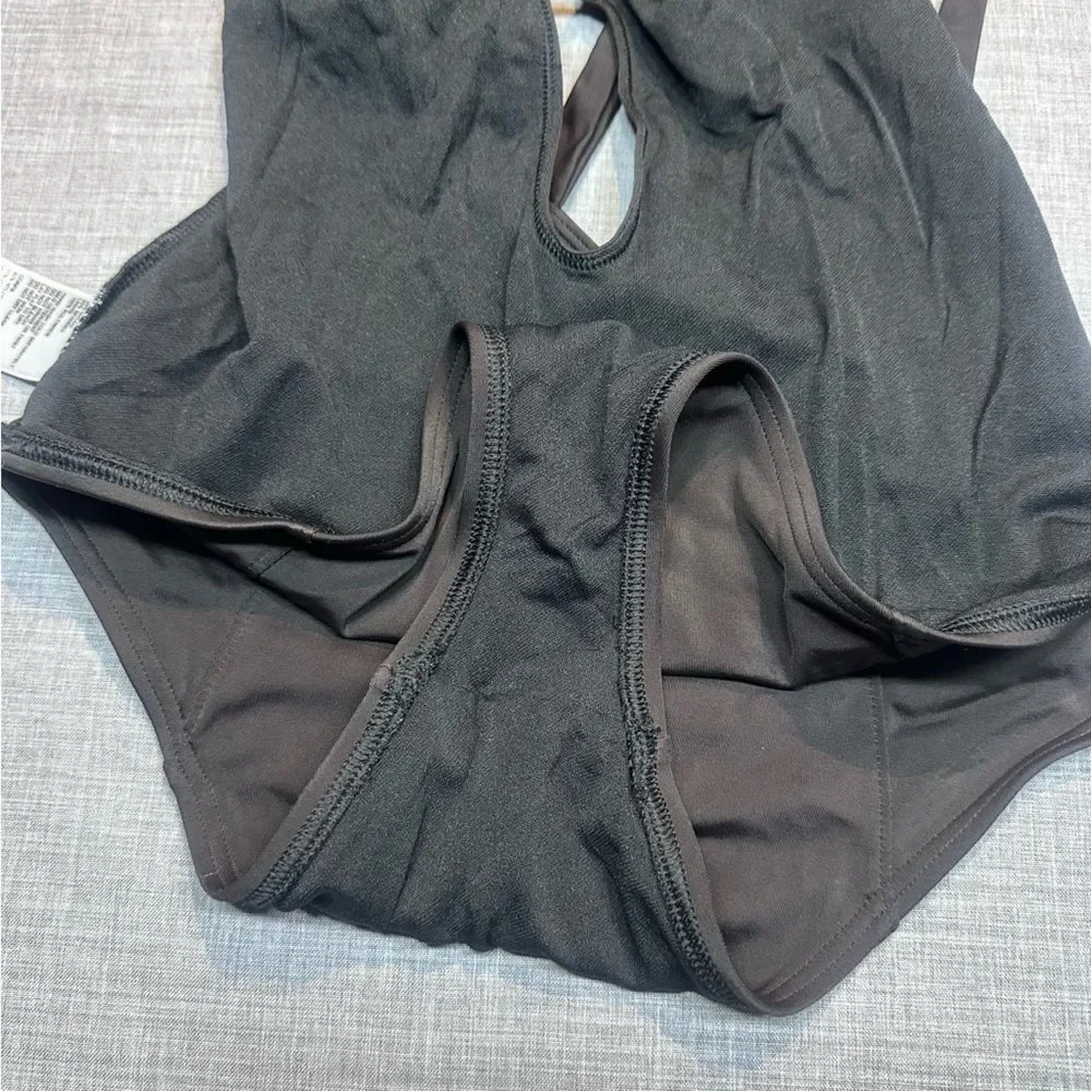 UO Under the Sun Strappy Ring The Alarm One-Piece Swimsuit in Brown Size S